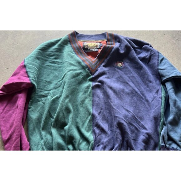 Vintage Ralph Lauren Sweater Mens Sz M Sailor Fair Isle Multicolor Patch Chaps - Picture 3 of 15